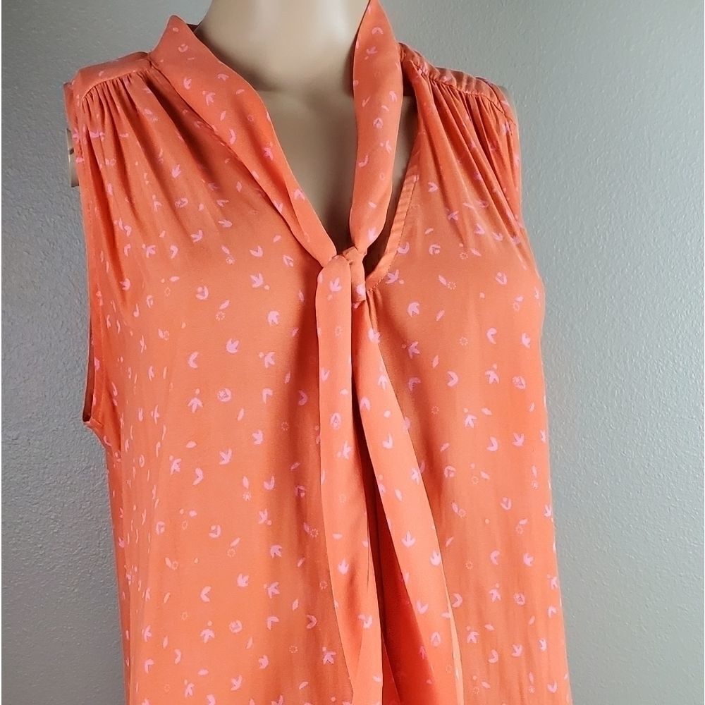 Free People Orange and Pink Tank Top